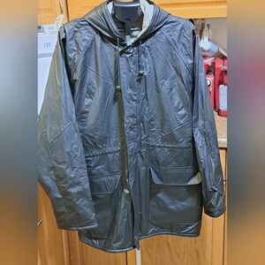 Totes Polar Fleece Slicker Rain Jacket Size L